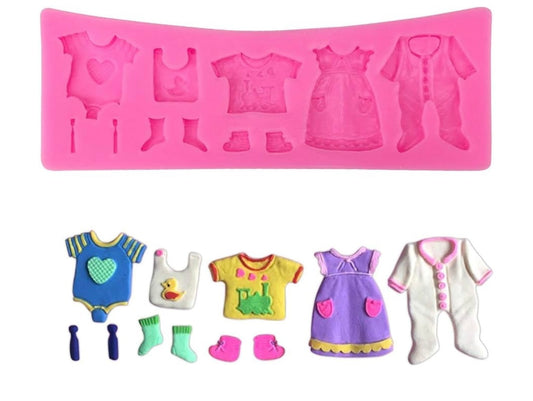 Baby Clothes Silicone Fondant Mold