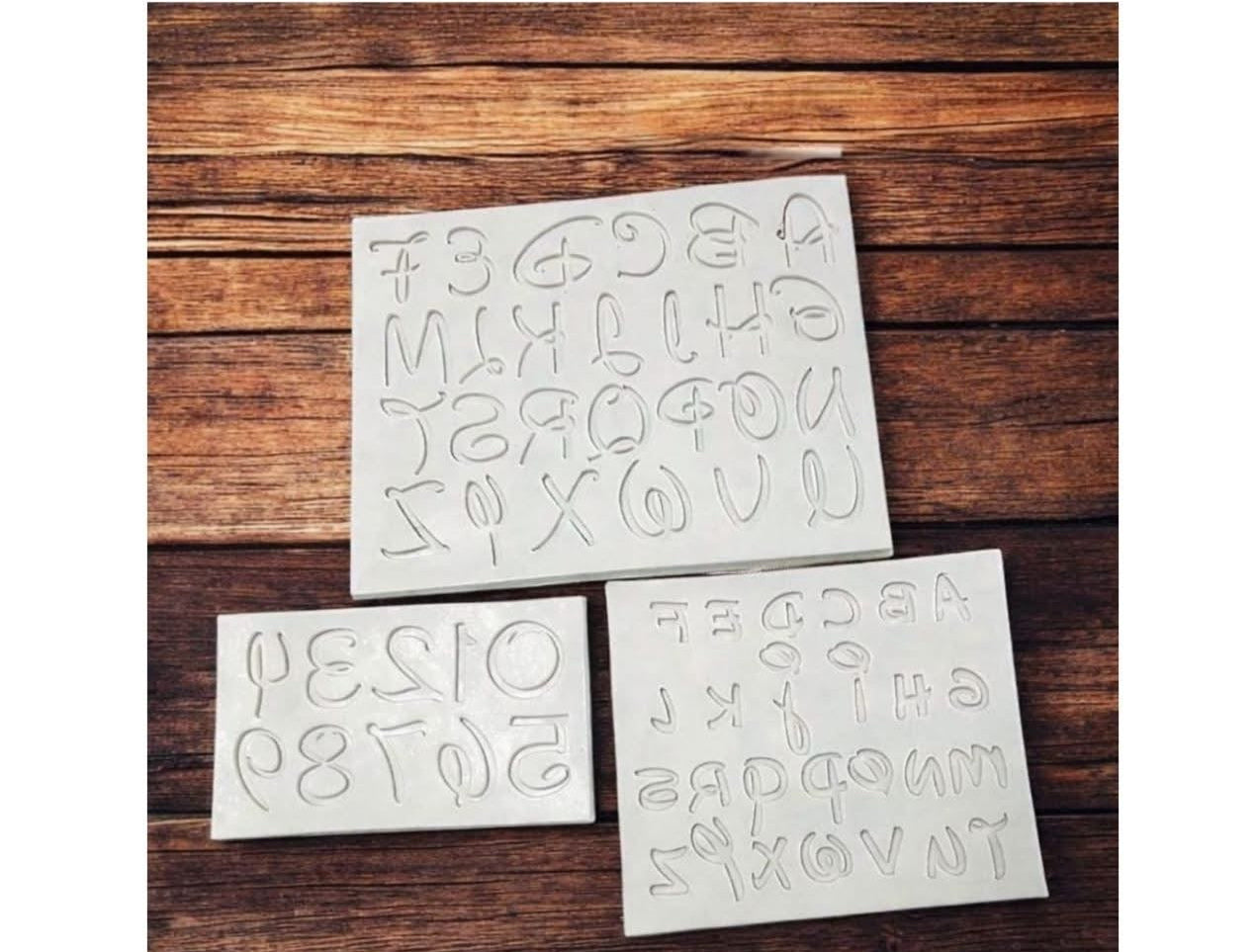 Disney Numbers & Alphabets Silicone Mold-Pack of 3 Molds