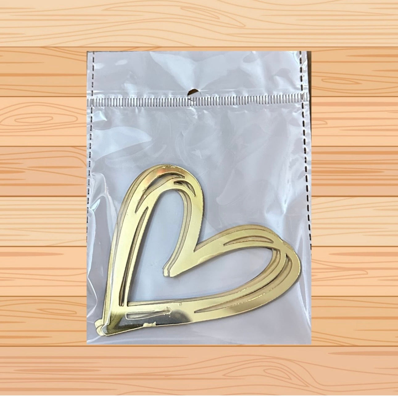 Heart Acrylic Tags (Pack of 5 Pcs)