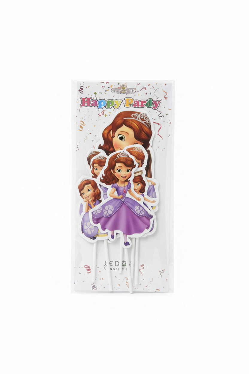 Sofia Character Cake Topper (6 Pcs of Pack)