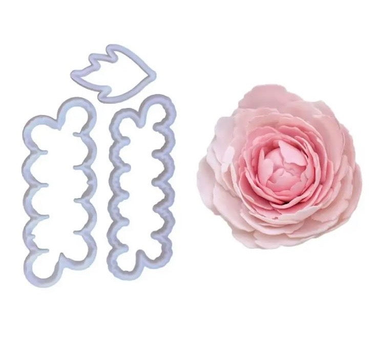 2Pcs Daisy Rose Cutter
