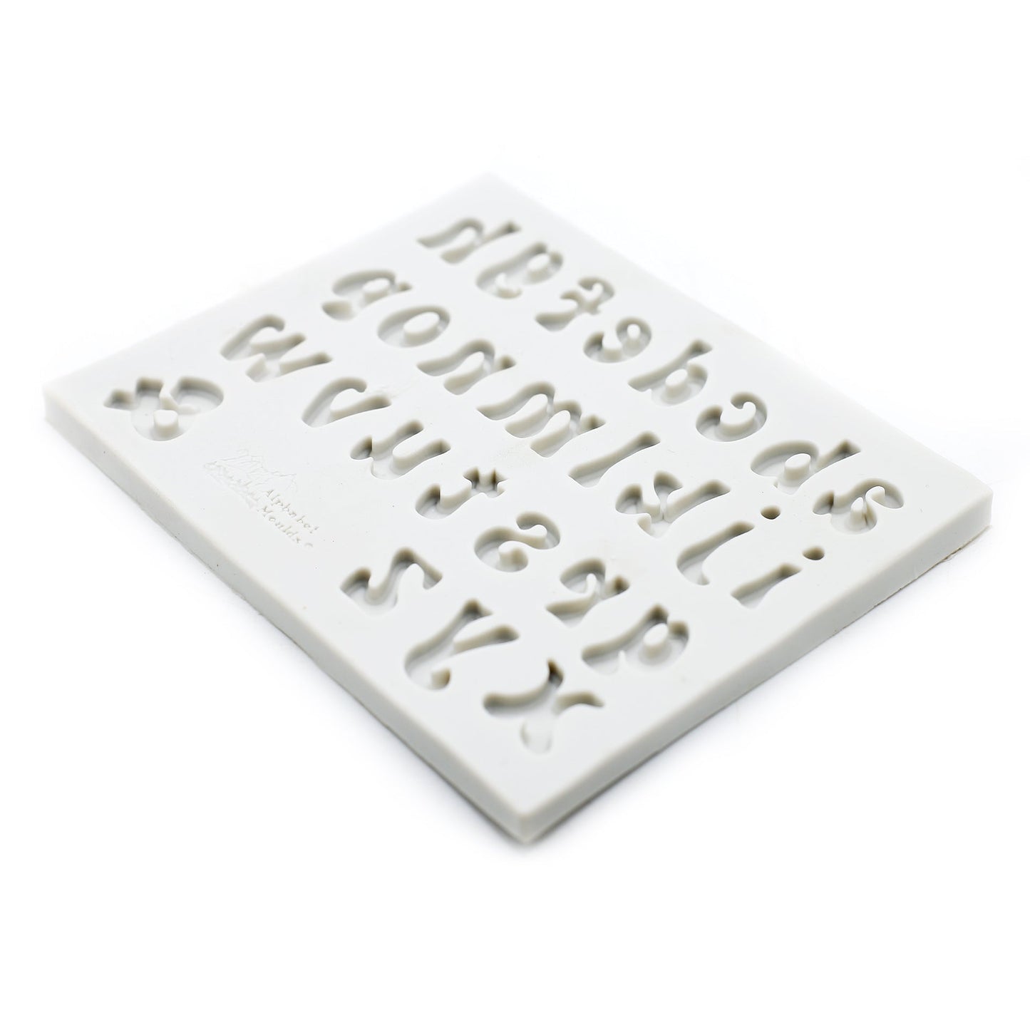 Lowercase Stylish Alphabet Silicone Fondant Mold 27 Cavity