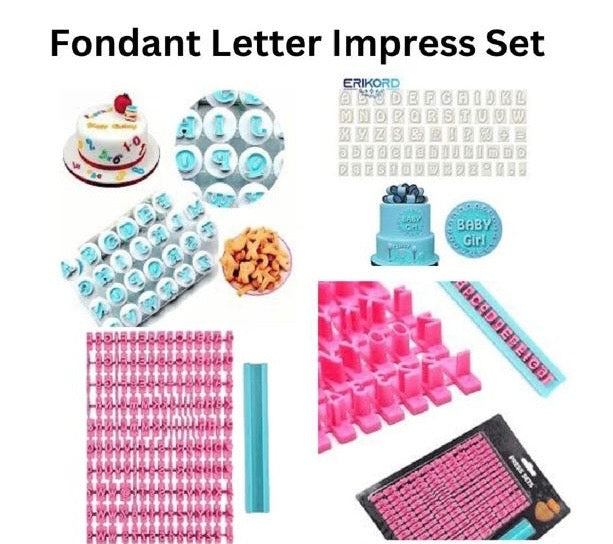 Fondant Letter Impress Set