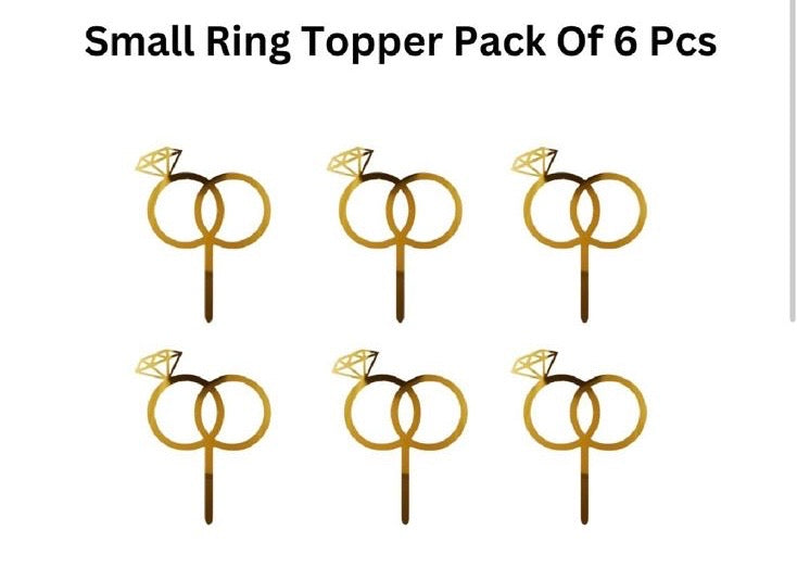 Small Ring Topper -Pack of 6 Pcs