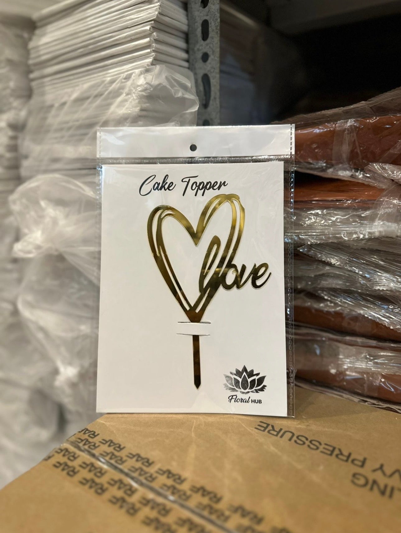 Love Acrylic Cake Topper