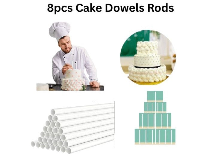 8Pcs Cake Dowels Rods