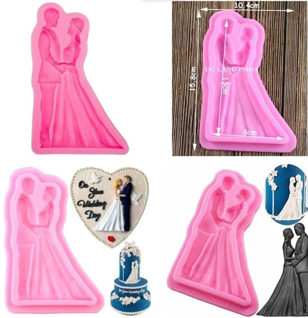 Wedding Couple Silicone Fondant Mold