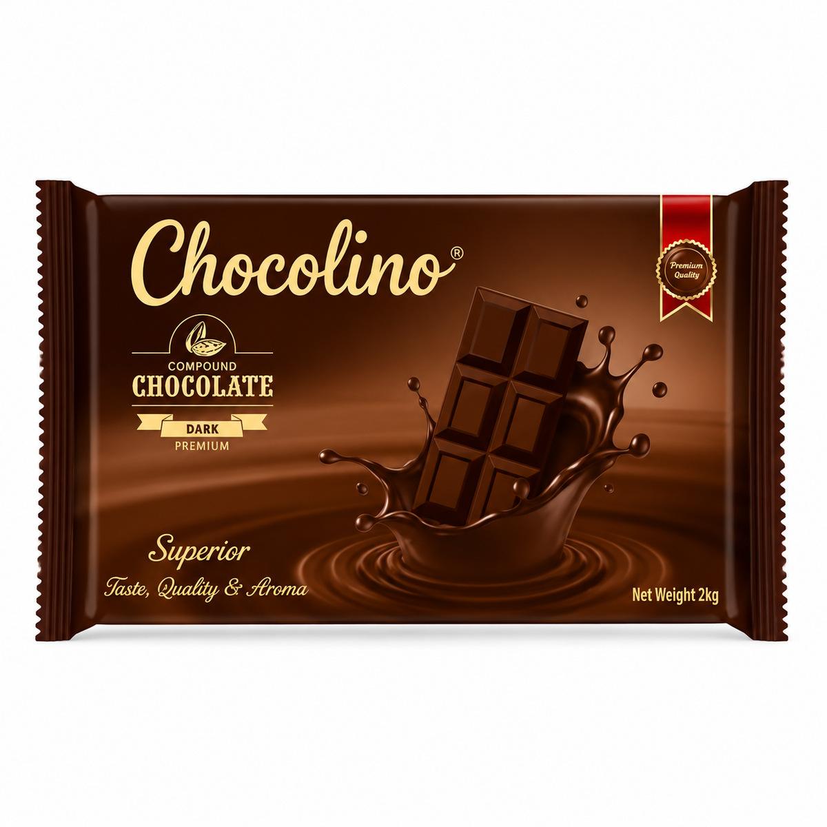 Chocolino Premium Dark Chocolate Compound 2Kg | Baking Chocolate