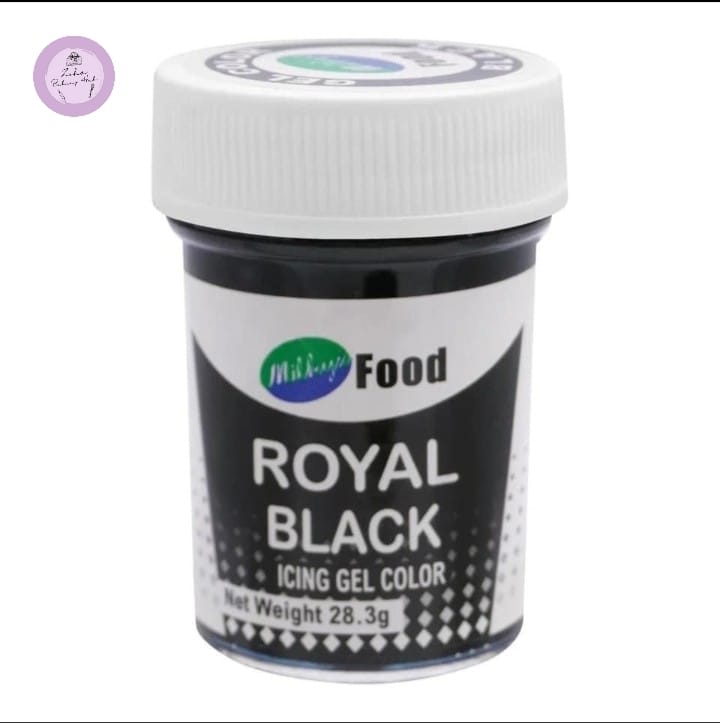 Milkyz Food Royal Black Icing Gel Color 28g