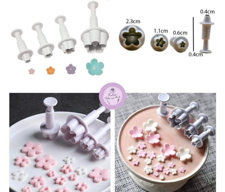 4pcs Blossom Plunger Cutter
