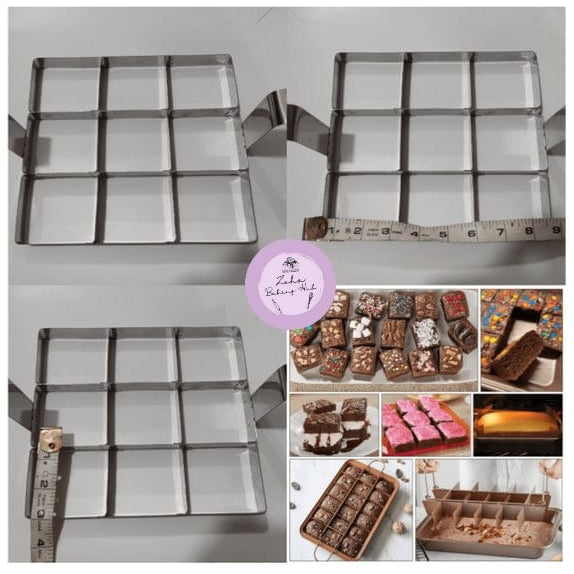 9pcs Brownie Cutter