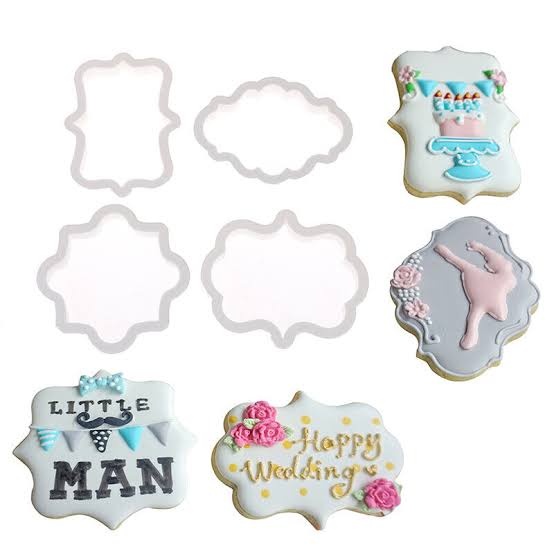 4pcs Vintage Plastic Cookie Cutter