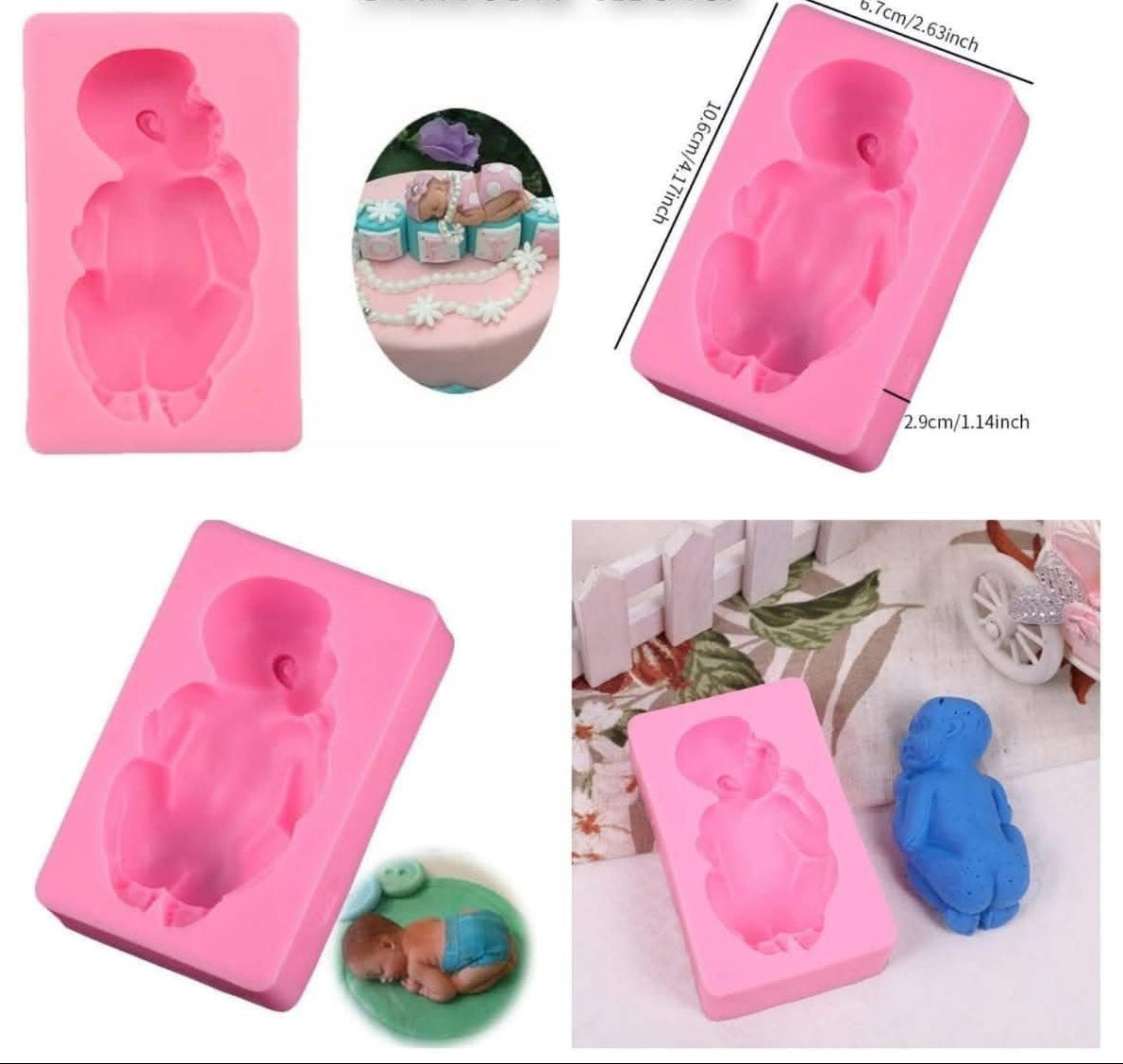 Sleeping Baby Silicone Fondant Mold