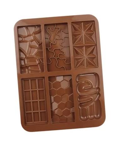 6 Cavity Chocolate Bar Silicone Mold