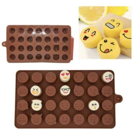 28 Cavity Emoji Style Chocolate Mold