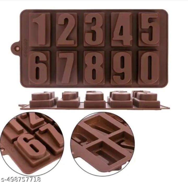 0-9 Numbers Silicone Chocolate Mold
