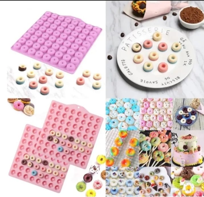60 Cavity Mini Donut Silicone Mold