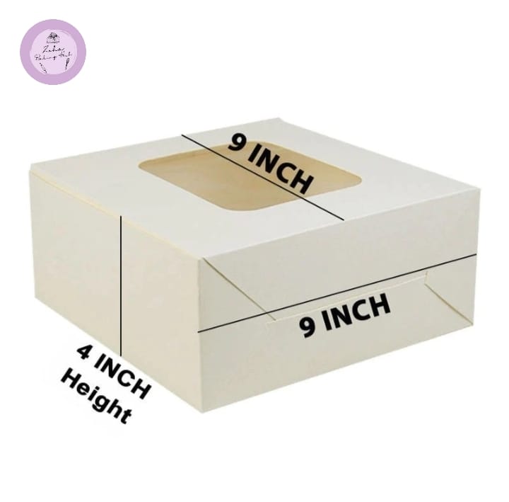 9"x9"x 4" Cake Box