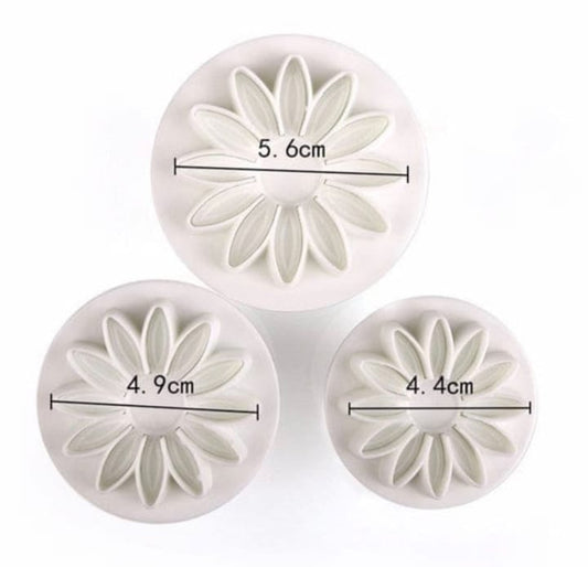 3pcs Sunflower Plunger Cutter
