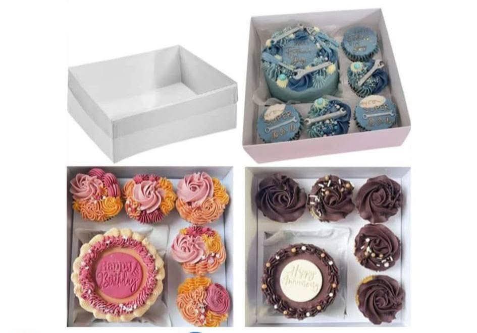 1 Bento & 5 Cupcake Box (cupcake holder included)