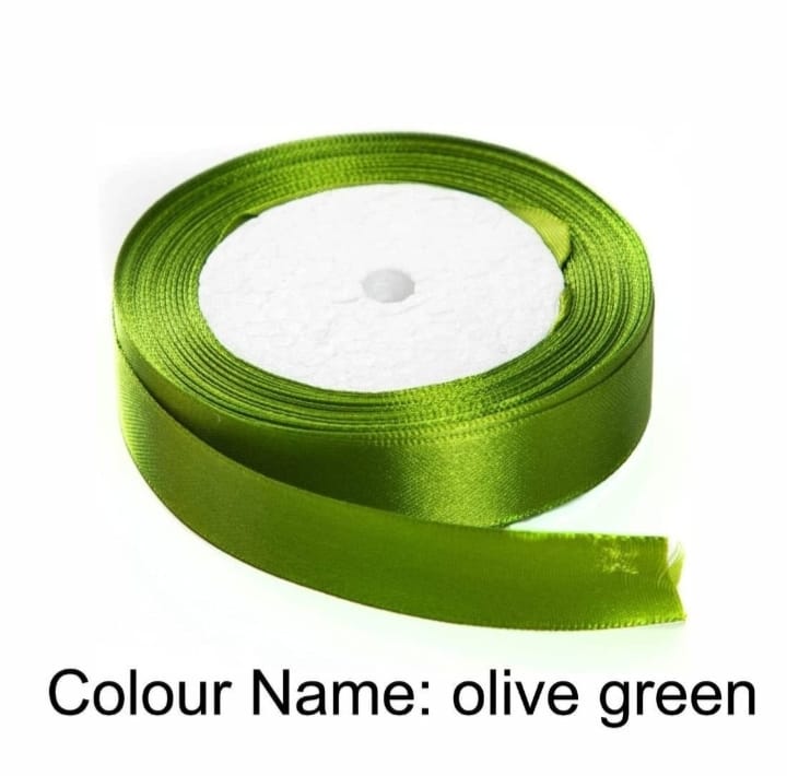 Olive Green Ribbon 1 Inch