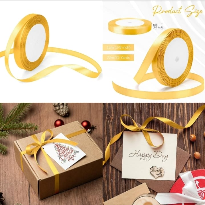 Golden Ribbon 1cm (22m long)