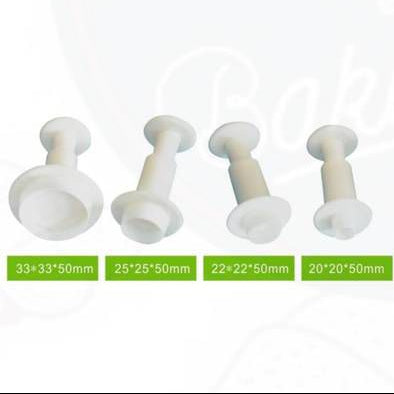 4pcs Round Plunger Cutter
