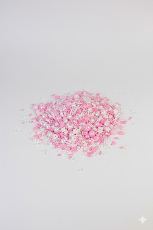 Pink & White Mix Pearls Sprinkles