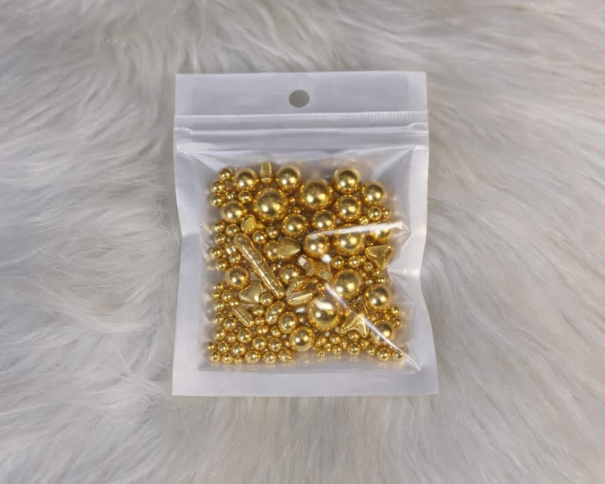 Golden Mix Pearls & Rods