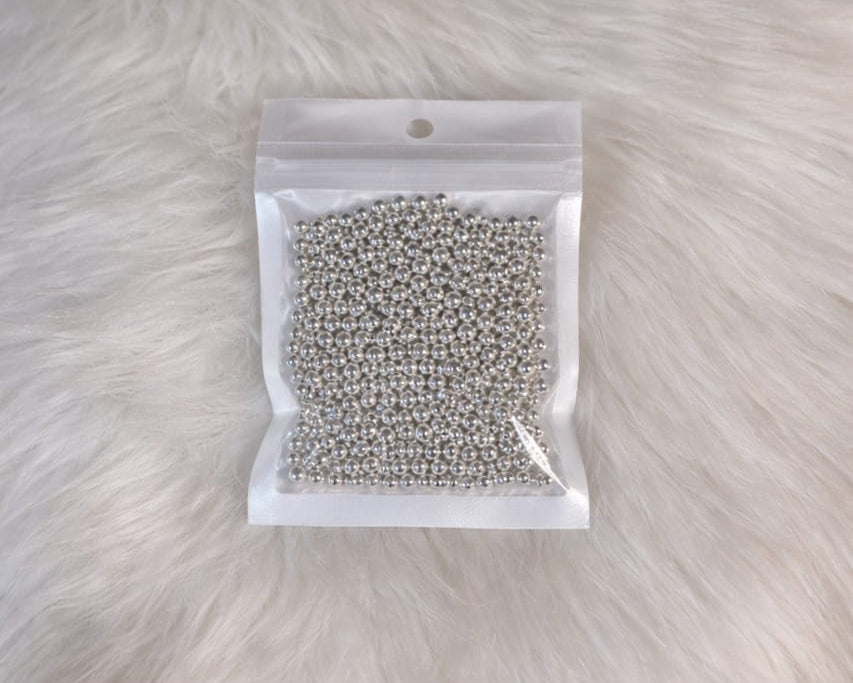 2mm Silver Pearls