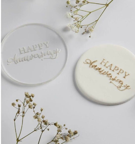 Happy Anniversary Fondant Embosser