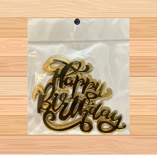 Happy Birthday Acrylic Tags Design 3 (Pack of 5 Pcs)