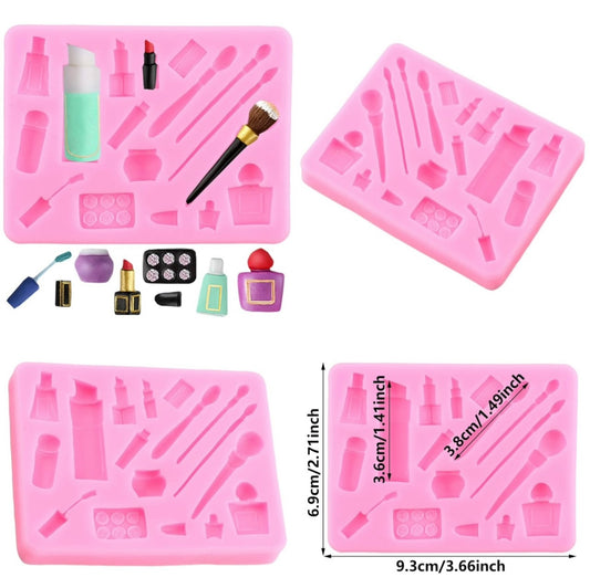 Cosmetic Theme Silicone Fondant Mold