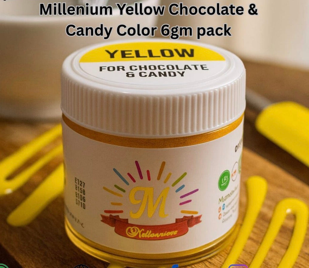 Millenium Yellow Chocolate & Candy Color 6gm Pack
