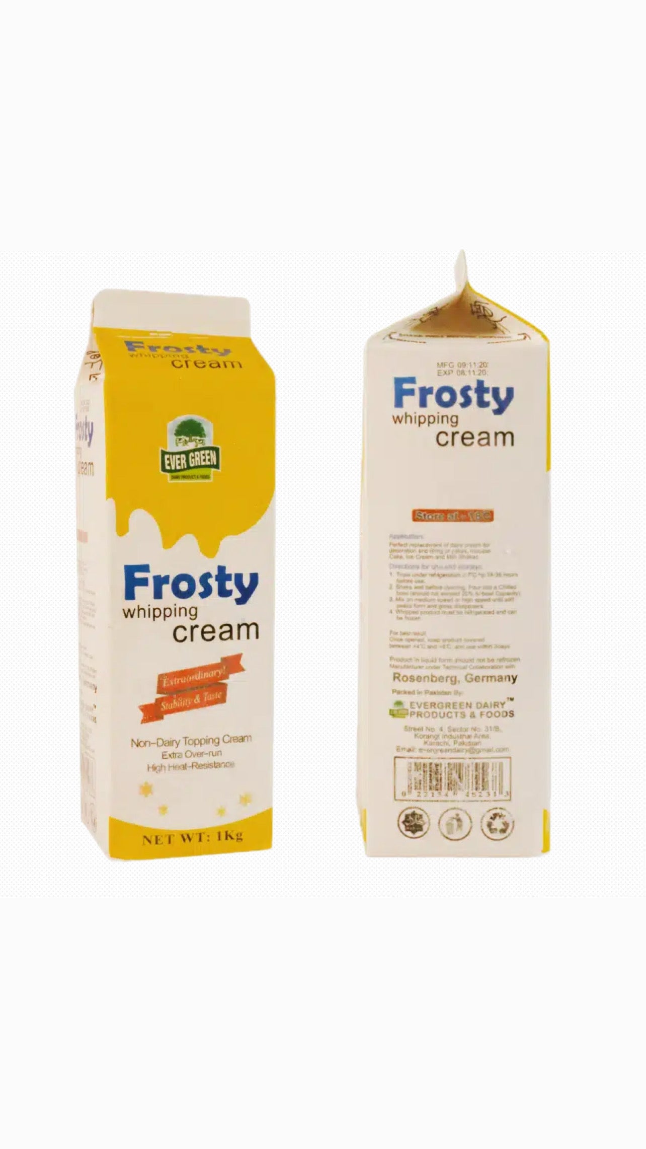 Frosty Whipping Cream 1KG Only For Karachi