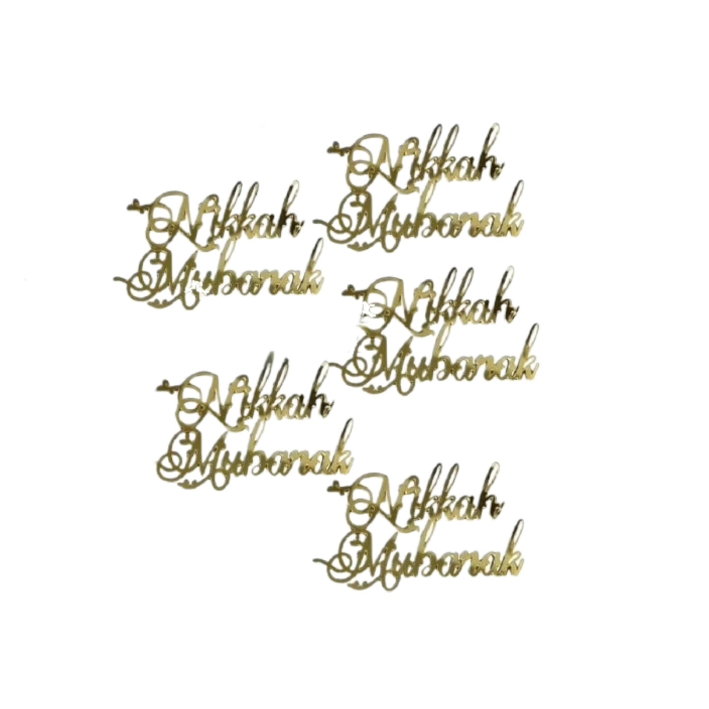 Nikkah Mubarak English Tag- Pack of 5
