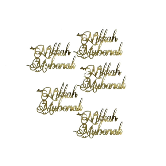 Nikkah Mubarak English Tag- Pack of 5