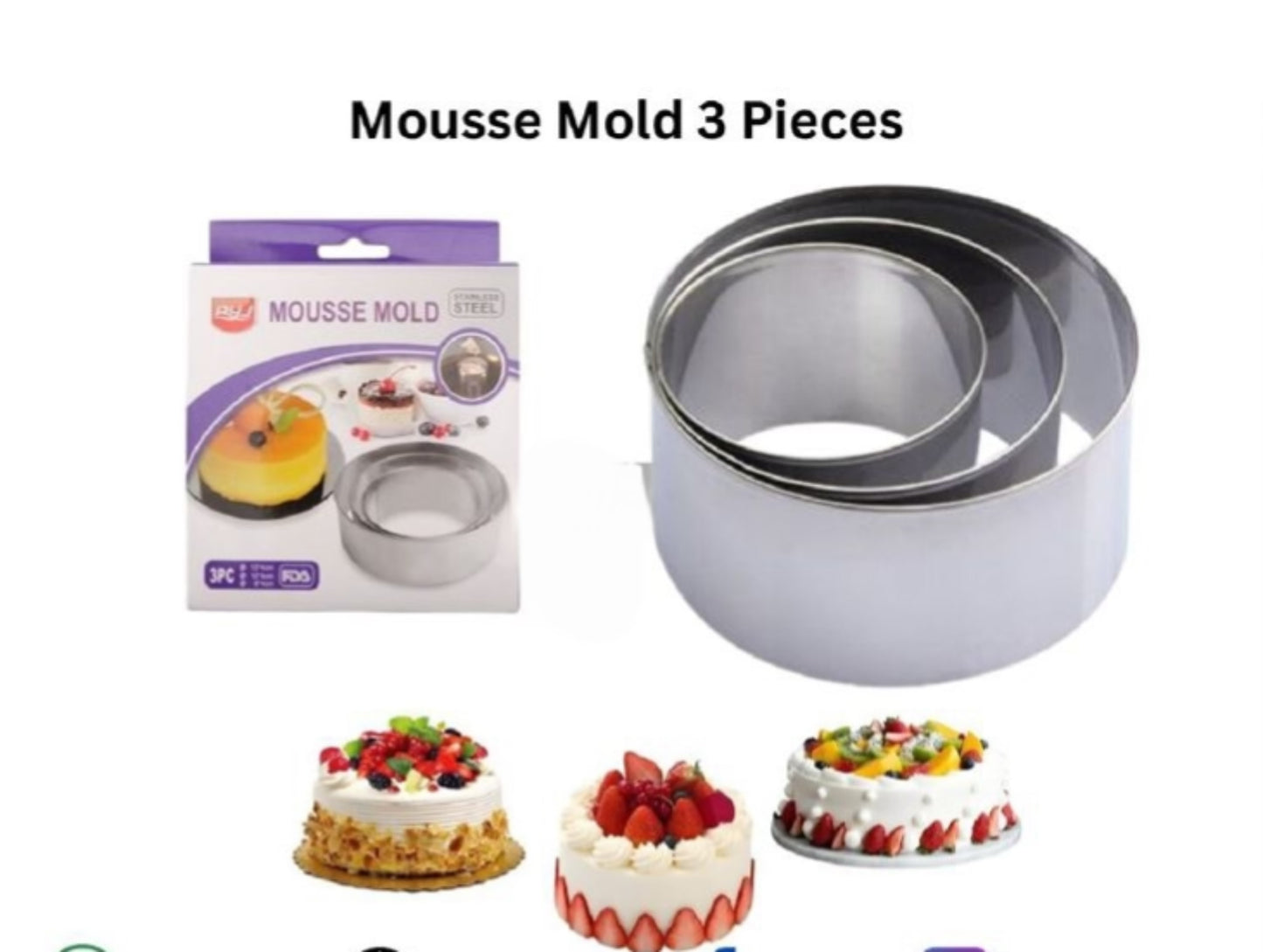 Mousse Mold 3 Pieces