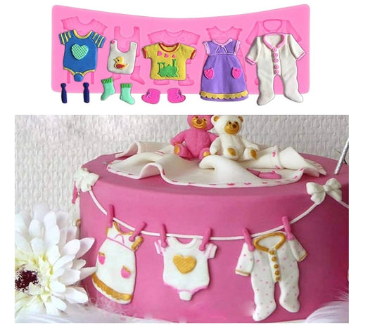 Baby Clothes Silicone Fondant Mold