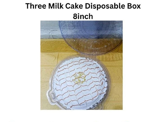 Three Milk Cake Disposable Box 8 Inch