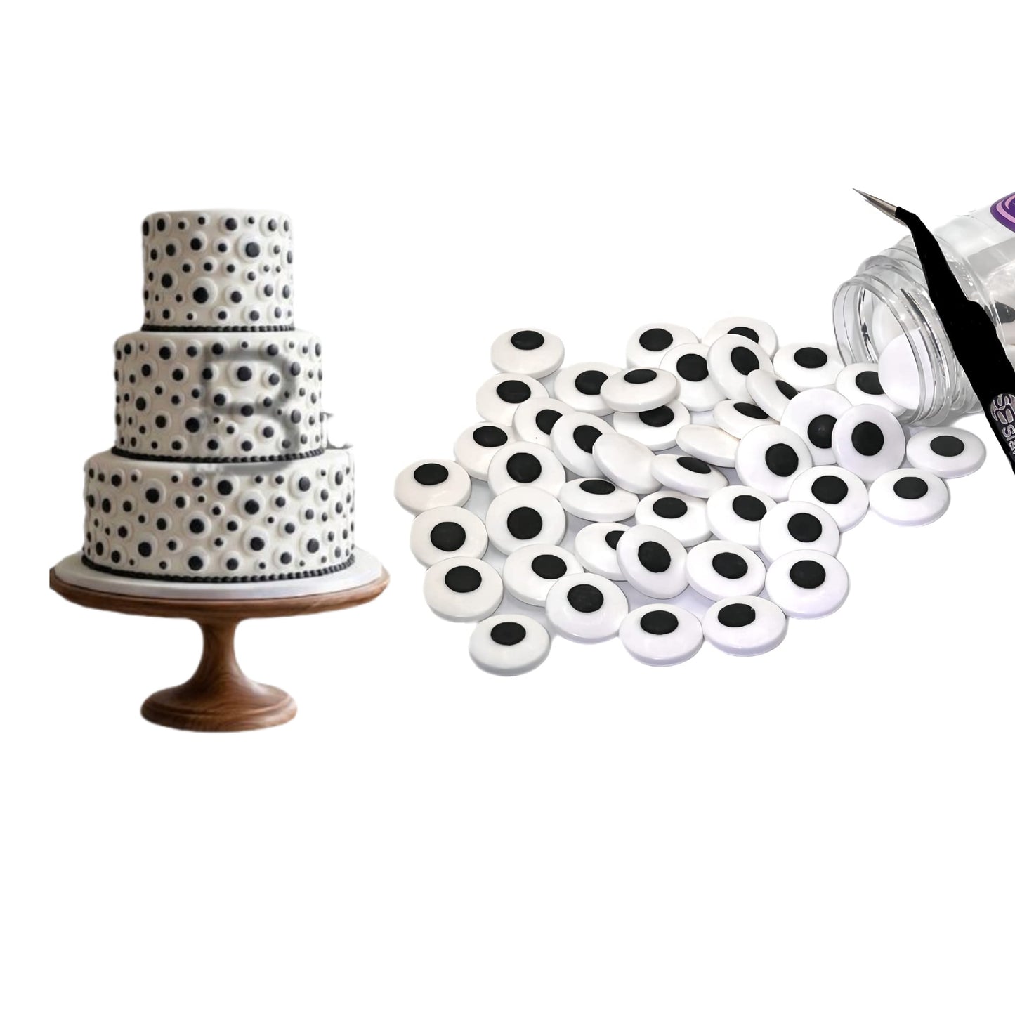 Edible Candy Eyeballs For Cake Decoration