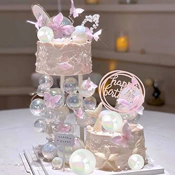 White Transparent Faux Ball Pack of 12pcs With Stick