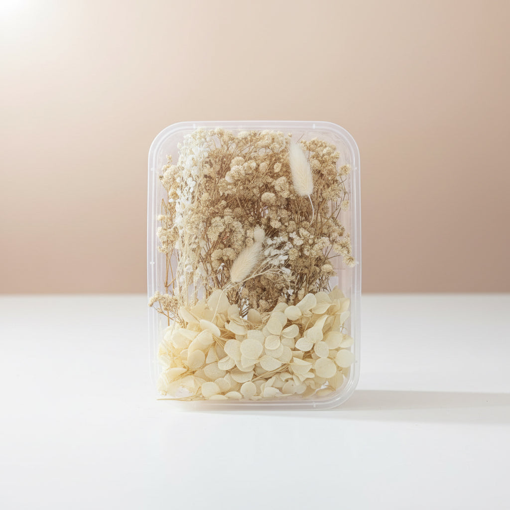Imported White Dry Flower Box