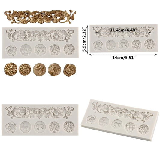 Dholki Theme Silicone Fondant Mold