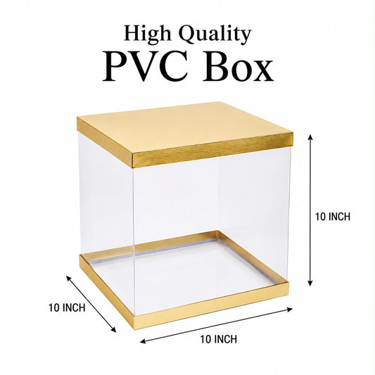 Transparent Cake Box (10x10x10 Inch)