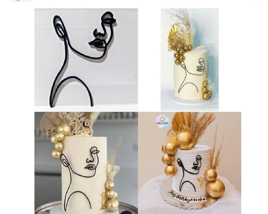 Beautiful Face Cake Tag
