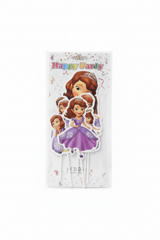 Sofia Character Cake Topper (6 Pcs of Pack)