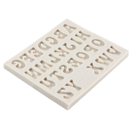 Uppercase Stylish Alphabet Silicone Fondant Mold