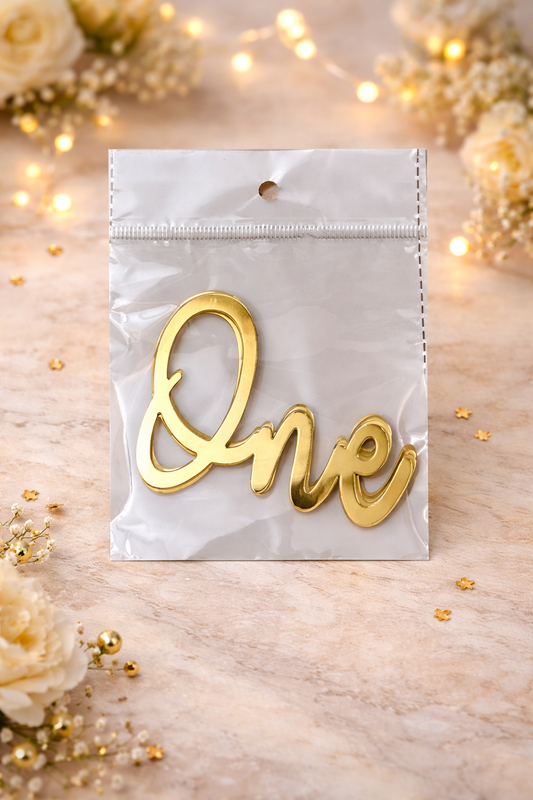 One Acrylic Tags (5 Pcs of Packet)
