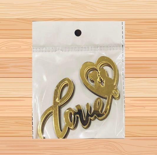 Love Acrylic Tags (Pack of 5 Pcs)